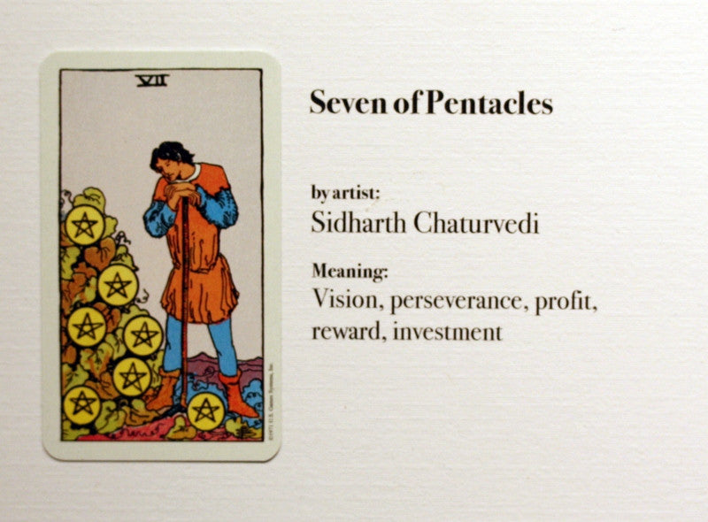 The Seven of Pentacles Tarot Card Meaning